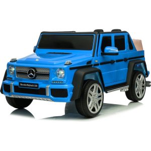 24V Mercedes G-Wagon 1-Seater Kids Ride-On Car with Remote Control - Blue