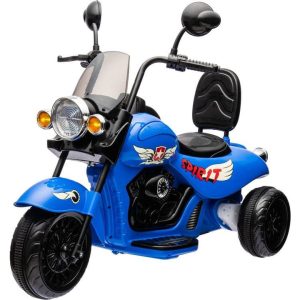 12V Kids Cruiser 1-Seater Motorcycle - Blue