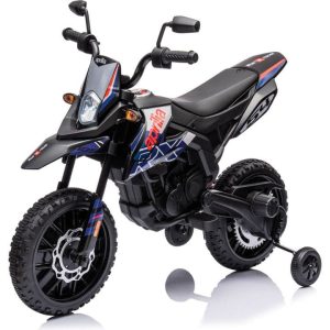 Aprilia 12V Kids' Motorcycle - Black