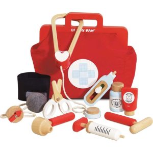 Vintage Doctor Roleplay Wooden Kit - 10 Piece