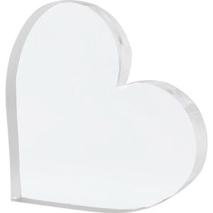 Shelf Décor Heart - Clear