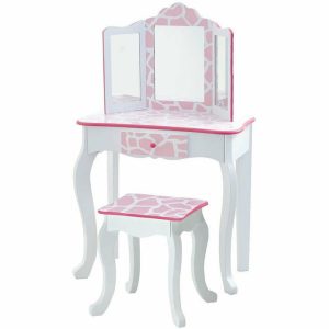 Fashion Giraffe Prints Gisele Play Vanity Set - Pink / White