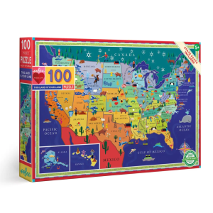 EeBoo This Land is Your Land 100 Piece Puzzle